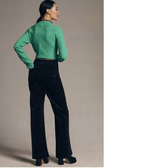 Anthropologie The Colette Corduroy Full-Length Wide-Leg Pants by Maeve 30 NEW - Picture 7 of 10